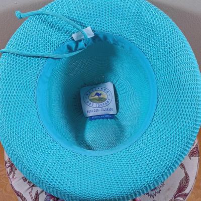 LOT 342: Summer Hat Collection w/ Hat Boxes & Decorative Floral Box