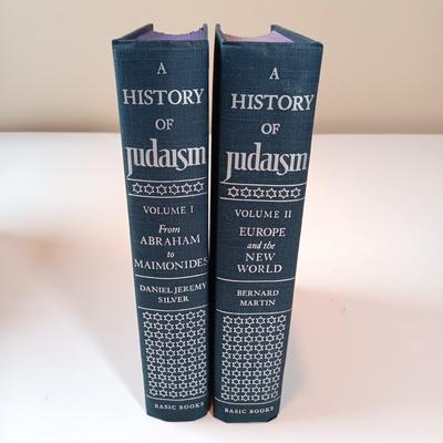 LOT 347: Vintage Book Sets- 'A History of Judaism' 1970s Box Set, Braziller's 1961 'Great Religions of Modern...
