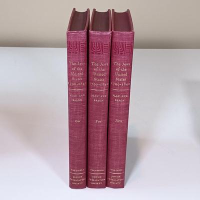 LOT 347: Vintage Book Sets- 'A History of Judaism' 1970s Box Set, Braziller's 1961 'Great Religions of Modern...