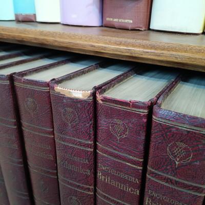 LOT 348: Encyclopedia Britannica 1965 Volumes 1 - 23 w/ Index & Book of the Year 1966 - 1974