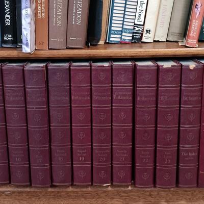 LOT 348: Encyclopedia Britannica 1965 Volumes 1 - 23 w/ Index & Book of the Year 1966 - 1974
