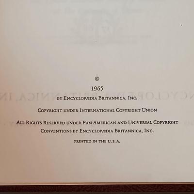 LOT 348: Encyclopedia Britannica 1965 Volumes 1 - 23 w/ Index & Book of the Year 1966 - 1974