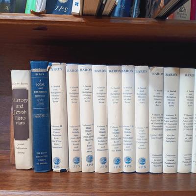 LOT 349: Salo W. Baron 'A Social and Religious History of the Jews' Volumes 1 - 18 & 'History and Jewish Historians'