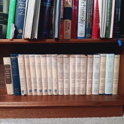 LOT 349: Salo W. Baron 'A Social and Religious History of the Jews' Volumes 1 - 18 & 'History and Jewish Historians'