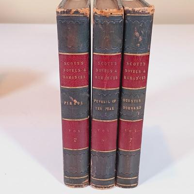 LOT 350: Antique / Vintage Book Collection- 1825 Scott's Novels & Romances, 1870 The History and Literature of the Israelites...