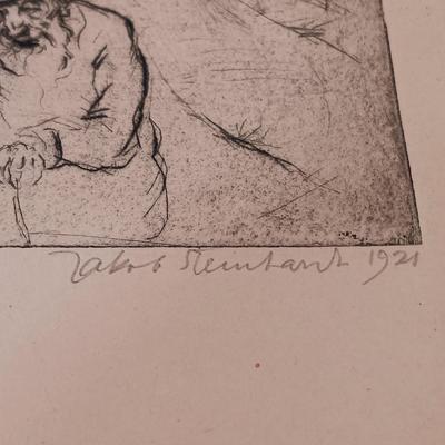 LOT 351: Esther Lurie's Rare Postcard Collection 'Ghetto - A Living Witness' Drawings from Kovno, Signed and Numbered...