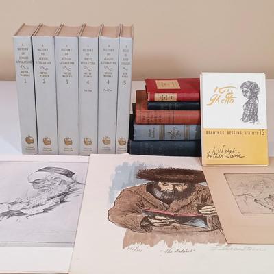 LOT 351: Esther Lurie's Rare Postcard Collection 'Ghetto - A Living Witness' Drawings from Kovno, Signed and Numbered...