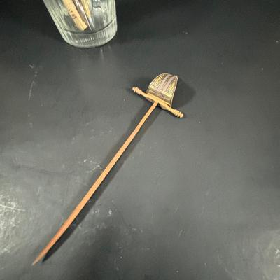 LOT 352: Cross Pen Collection along w/Chromatic & Wooden Pens & Signed Print