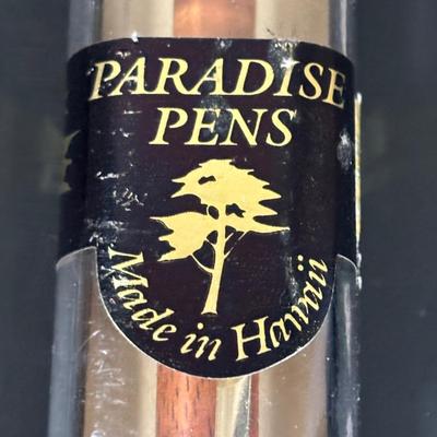 LOT 352: Cross Pen Collection along w/Chromatic & Wooden Pens & Signed Print