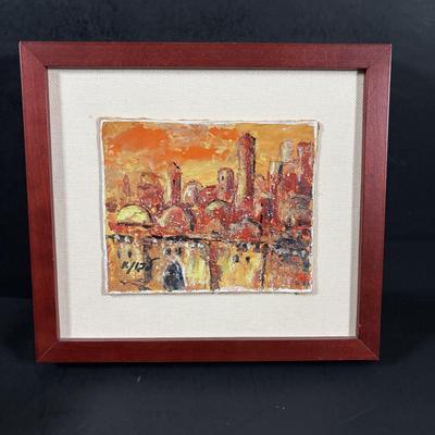 LOT 352: Cross Pen Collection along w/Chromatic & Wooden Pens & Signed Print