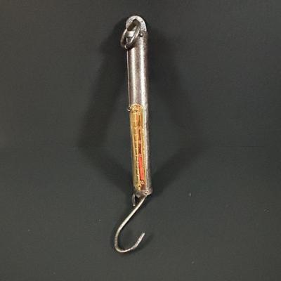 LOT 353: Vintage C. Forschner Hanging Scale & Hanging Cylinder Scale