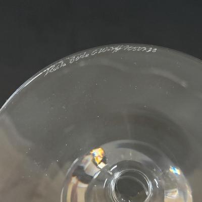 LOT 355: Beautiful Goran Warff Kosta Boda Linne Footed Large Bowl