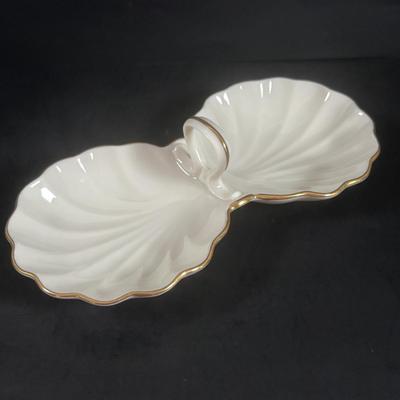 LOT 356: Lenox Vase, Divided Nut/Candy Dishes