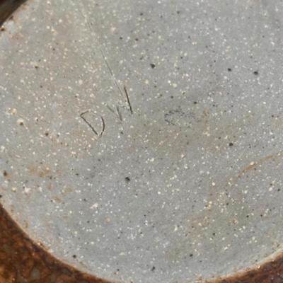 LOT 358: Drip Glaze Pottery Vase, Pottery Bud Vase & Initialed DW Pottery Bowl