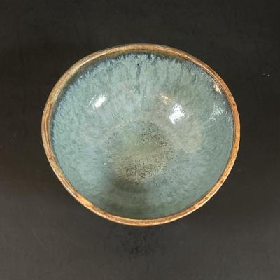 LOT 358: Drip Glaze Pottery Vase, Pottery Bud Vase & Initialed DW Pottery Bowl