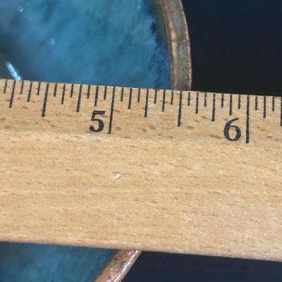 LOT 358: Drip Glaze Pottery Vase, Pottery Bud Vase & Initialed DW Pottery Bowl