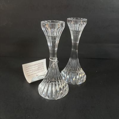LOT 361: Baccarat Crystal CandleSticks