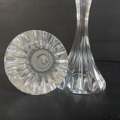 LOT 361: Baccarat Crystal CandleSticks