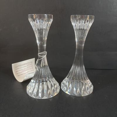 LOT 361: Baccarat Crystal CandleSticks