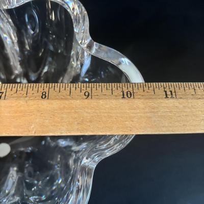 LOT 364: Orrefors Oval Scalloped Cystal Bowl