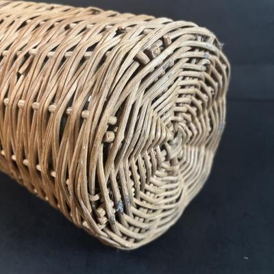 LOT 367: Antique Wicker Wrapped Bottle w/Wooden Stopper & Asbestos Sad Iron