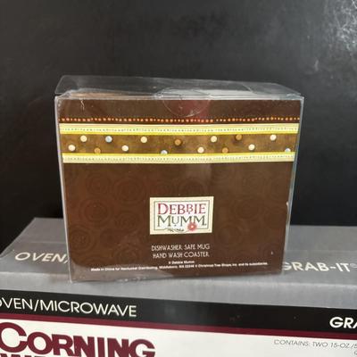 LOT 368: New in Box Corning Ware Grab-it Bowl Set, Philippe Deshoulieres Casserole Dish White Porcelain Blanc De Blanc France 2Qt, &...