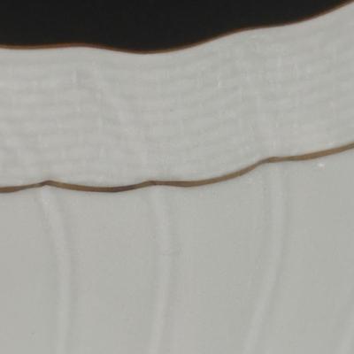 LOT 372 Herend Golden Edge Square Bow; & Royal Bavaria 18k Gold Rimmed Covered Dish