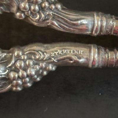 LOT 373: Grape Scissors w/Sterling Silver Handles