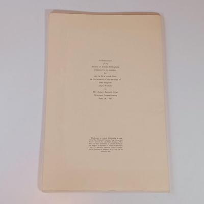 LOT 432: A Selection of Books on Jewish Literature w/ Hugo Steiner-Prag's 'Designs for a Machzor' Prints & Miriam...