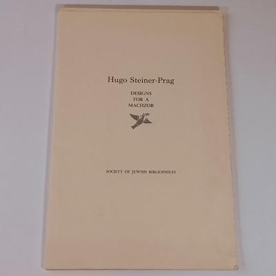 LOT 432: A Selection of Books on Jewish Literature w/ Hugo Steiner-Prag's 'Designs for a Machzor' Prints & Miriam...