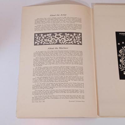 LOT 432: A Selection of Books on Jewish Literature w/ Hugo Steiner-Prag's 'Designs for a Machzor' Prints & Miriam...