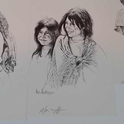 LOT 433: Collection of Art Prints- Ruth Blumenthal 'Faces of Israel', 'Ancient Maps of Jerusalem ' & Adir Ascalon