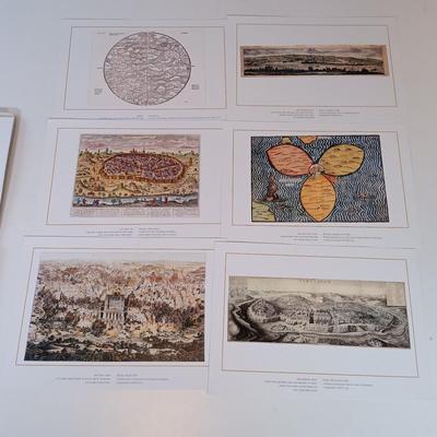 LOT 433: Collection of Art Prints- Ruth Blumenthal 'Faces of Israel', 'Ancient Maps of Jerusalem ' & Adir Ascalon