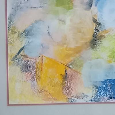 LOT 438: Pair of Abstract Art Paintings by Sam Gruber