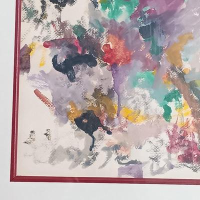 LOT 438: Pair of Abstract Art Paintings by Sam Gruber