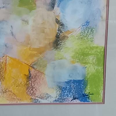 LOT 438: Pair of Abstract Art Paintings by Sam Gruber