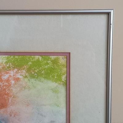 LOT 438: Pair of Abstract Art Paintings by Sam Gruber