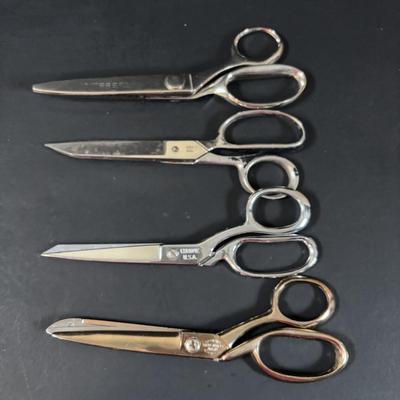 LOT 462: Pin Cushion, Golden Age, Wiss, Chrome USA Scissors