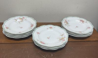 A Lanternier Limoges 11 Dinner plates