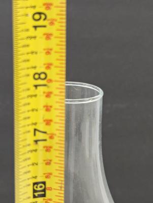 17 3/4" P & A Risdon Mfg Glass Oil Lamp