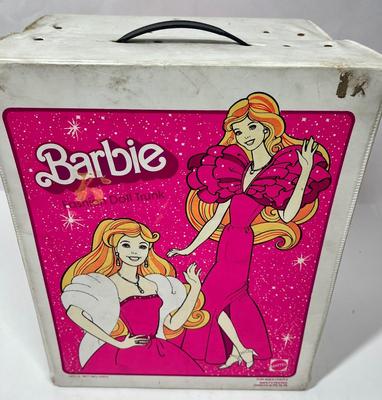 Vintage 1982 Barbie Fashion Doll Pink Trunk #1004 By Mattel