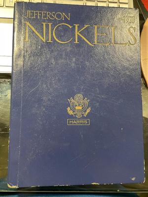 Vintage Harris Coin Album of Jefferson Nickels Complete Set 1938-1965 in Circulated Conditions as Pictured. FREE DOMESTIC SHIPPING.
