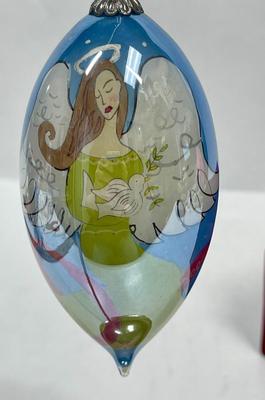 2006 Glass Christmas Ornament Angel