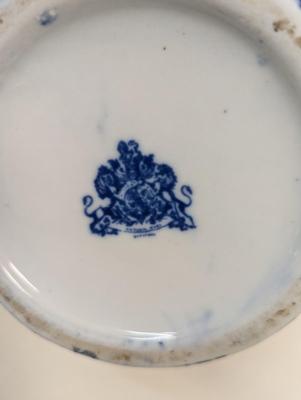 Vintage Ironstone Blue & White Water Pitcher