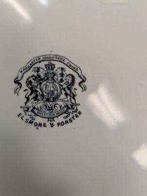 Stamped Ironstone China Elsmore & Foster Tunstall Morning Glory Portland Shape