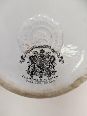Stamped Ironstone China Elsmore & Forster Turnstall Halleck Shape