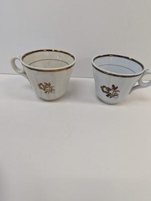 Morning Glory Ironstone Teapot Cups & Saucers