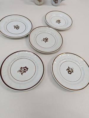 Morning Glory Ironstone Teapot Cups & Saucers