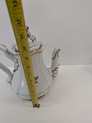 Morning Glory Ironstone Teapot Cups & Saucers