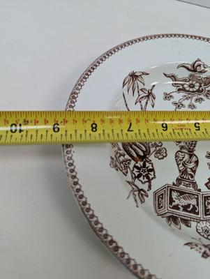 Thomas Elsmore & Son Brown Transfer-ware Aesthetic Pattern Dishes